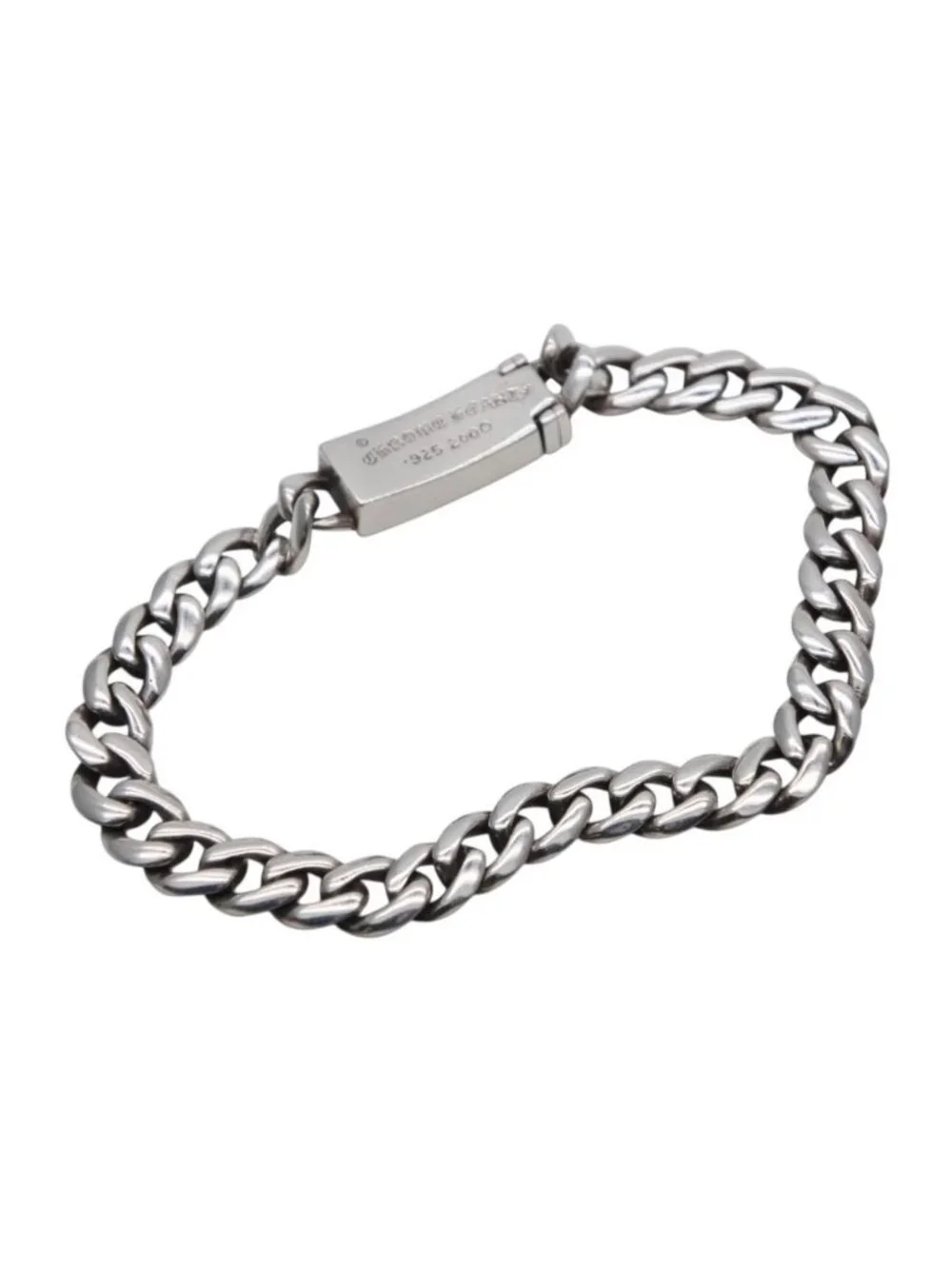 Chrome Hearts Mini ID CH Cross Classic Bracelet Pave Diamond 2000 925